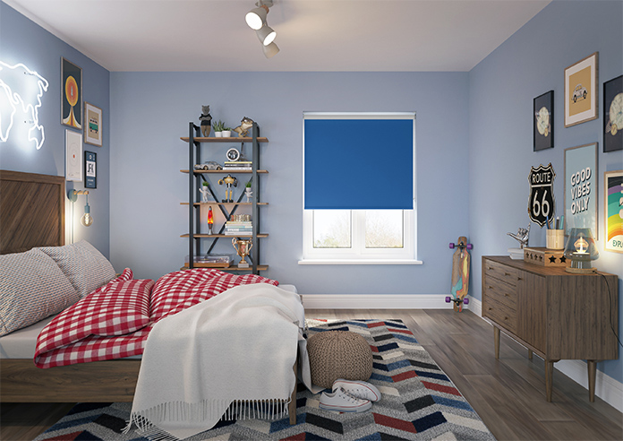 Rimini (Blackout), Cobalt - Twist&Fit Roller Blind - Image 8